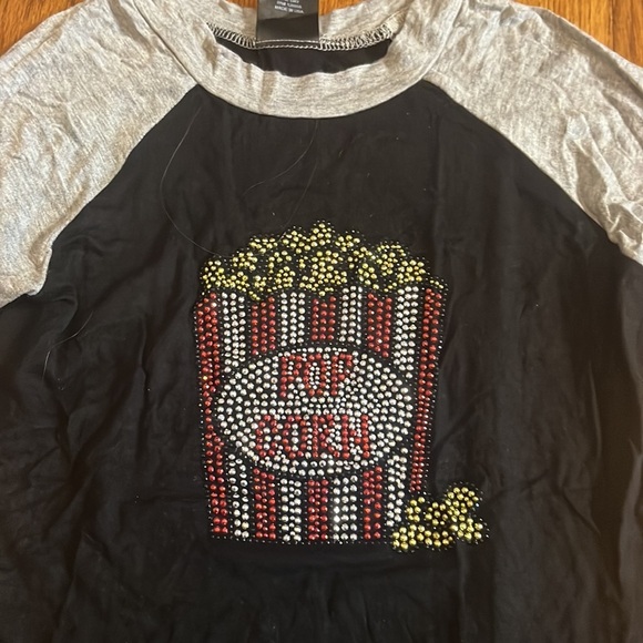 Zara Terez Girl’s Black and Grey Popcorn Long Sleeve Size M - Picture 2 of 5